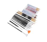 Generic Ensemble de Pinceaux Nail Art 31 Pièces avec Poils en Nylon Durables pour des Designs Complexes et une Utilisation en Salon ou à la Maison (31PCS)