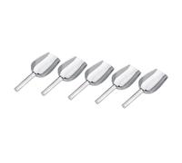 Generic Ensemble de Pinces à Glace et Cuillères à Glace en Acier Inoxydable, 5 Pièces, pour la Cuisine de Fête Sous Forme de Buffet, avec un Design Léger pour Salade, Pain, Sucre (5 * pelle)