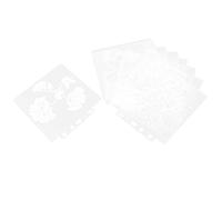 Generic Ensemble de Pochoirs Mandala pour Peinture et Dessin, Matériau PET et Utilisation Polyvalente, 9 Modèles évidés et 10 Modèles Vierges pour les Amateurs D'artisanat