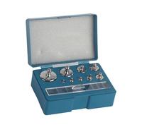 Generic Ensemble de Poids D'étalonnage en Acier de Précision 17 Pièces avec Pince à épiler et Boîte de Rangement pour Test de Balance de Bijoux, Mesure Industrielle, à des Fins éducatives