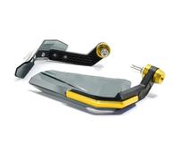 Generic Ensemble de Protège-mains de Moto - Protecteurs Haute Résistance Résistants aux Chocs pour VTT, Dirt Bike, Ajustement Universel, 2 Unités, Aluminium T6 et Plastique ABS (GOLD)