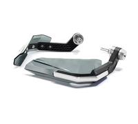 Generic Ensemble de Protège-mains de Moto - Protecteurs Haute Résistance Résistants aux Chocs pour VTT, Dirt Bike, Ajustement Universel, 2 Unités, Aluminium T6 et Plastique ABS (SILVER)