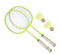 Generic Ensemble de Raquettes de Badminton Fluorescentes pour Enfants avec 2 Balles pour Les Sports de Plein Air, Jouet pour Enfants Garçons et Filles, Jouet éducatif Idéal pour la Coordination