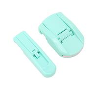 Generic Ensemble de Recourbe-cils Partiel avec Coussinets en Silicone Hautement élastiques, Améliore L'apparence Tridimensionnelle, Parfait pour les Amateurs de Maquillage, 1,4" + 0,7" (GREEN)