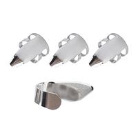 Generic Ensemble de Remplacement de Guitare en Métal Solide pour un Jeu Rapide avec un Son Doux pour Guitaristes et Bassistes Médiators en Métal Index + Pouce pour la Pratique de Base