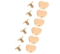 Generic Ensemble de Rivets Décoratifs pour L'artisanat du Cuir, Sacs et Chaussures, 20 Pièces, Rivet et Vis à Tête D'ours pour L'artisanat de Bricolage (GOLD)