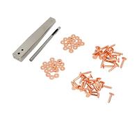 Generic Ensemble de Rivets et Fraises en Cuivre Haute Performance, Outil de Goujons Antirouille pour L'artisanat du Cuir, Sac en Toile 20 Ensembles 10x3,3x19 Mm 20 Ensembles 10x3,3x14 Mm (plastique,