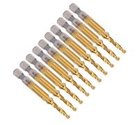 Generic Ensemble de Robinets Métriques, Tap Kit Drill Tap Set High Speed Steel Bits de Forage 3,3 Mm Shank HEX 10pcs M4 HSS Vis Kit Tapping Outils