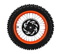 Generic Ensemble de Roue Arrière de Moto Tout-terrain, Kit de Pneus Durables de 12 Pouces avec de 15 Mm pour des Performances Tout-terrain et une compatibilité avec L'ajustement pour Apollo SSR XR