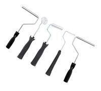 Generic Ensemble de Rouleaux de Stratification en Fibre de Verre, Tête en Aluminium Léger, Kit D'outils à Palette à Bulles pour les Projets de Résine de Moule, 5 Pièces pour la Réparation de Bateaux