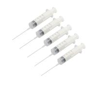 Generic Ensemble de Seringues en Plastique, 5 Pièces, Outil de Dessin D'encre Transparent pour Cartouche D'imprimante, Seringue de Remplissage D'encre de 50ml pour Expérience