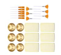 Generic Ensemble de Soins du Visage Kit de Masque Facial Bricolage Durable Outil Complet de Peau et de Maquillage Bandeaux en Polaire D'aluminium Professionnels Ensemble de Bol de Masque pour (GOLD)