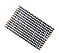 Generic Ensemble de Stylos à Cire pour Points D'ongles, 12 Pièces, Sélecteur de Auto-adhésif pour Décoration Nail Art, Bricolage (YELLOW)