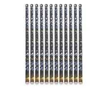 Generic Ensemble de Stylos à Cire pour Points D'ongles, 12 Pièces, Sélecteur de Auto-adhésif pour Décoration Nail Art, Bricolage (WHITE)