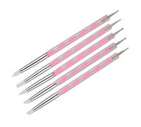 Generic Ensemble de Stylos à Points pour Nail Art, Stylo de Peinture à Ongles Double extrémité Exquis pour Bricolage Nail Art Usage Professionnel et Familial 5 Pièces (Rose)
