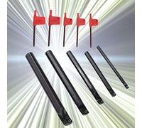 Generic Ensemble de Supports D'outils de Tour Durables, 5 Pièces, pour Tournage et Alésage de Précision, Acier de Haute qualité, 7/10/12/16/20mm