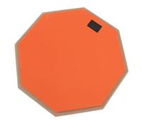 Generic Ensemble de Tampons de Batterie D'entraînement Silencieux de 12 Pouces, Aspect Caoutchouc pour une Batterie Silencieuse à la Maison, Tapis D'exercice Léger avec 4 (ORANGE)