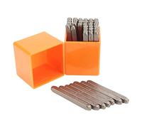 Generic Ensemble de Tampons de Lettres en Métal 36 Pièces pour L'artisanat de Bricolage, Tampons de Chiffres et de Lettres Durables en Acier à Haute Teneur en Carbone pour les Projets en Cuir et en
