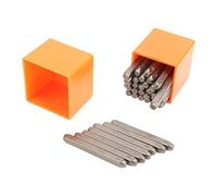 Generic Ensemble de Tampons de Lettres en Métal 36 Pièces pour L'artisanat de Bricolage, Tampons de Chiffres et de Lettres Durables en Acier à Haute Teneur en Carbone pour les Projets en Cuir et en