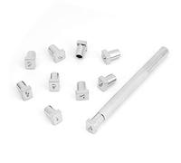Generic Ensemble de Tampons en Cuir, 36 Pièces, pour L'artisanat du Cuir, avec 26 Lettres et 10 Chiffres, pour Professionnels et Amateurs (acier allié)
