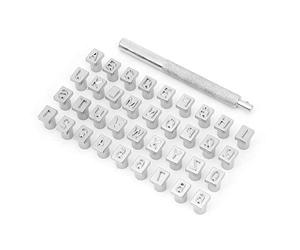 Generic Ensemble de Tampons en Cuir, 36 Pièces, pour L'artisanat du Cuir, avec 26 Lettres et 10 Chiffres, pour Professionnels et Amateurs (acier allié 2)