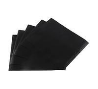 Generic Ensemble de Tapis de Four 5 Pièces, Excellente Résistance à la Chaleur, Antiadhésif pour la Cuisson, Fibre de Verre Noire 50x40cm