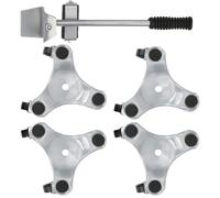 Generic Ensemble de Transport de Meubles, Moteur à économie de Main D'œuvre pour Objets Lourds Portant 400KG, pour Outils de Déplacement, Plastique Fer Argent 1 Ensemble