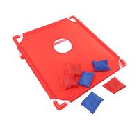 Generic Ensemble de Trous de Corn Portable en Plastique, Amélioration de la Coordination de la Main -Eye de la Plage Portable Plage de Trou de Grain pour Camping pour Le Camping (Rouge)