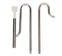 Generic Ensemble de Tuyaux de Nénuphar Réglables en Acier Inoxydable avec écumoire de Surface pour Filtre D'aquarium, Entretien Facile, Design élégant, pour Les Amateurs Aquatiques (Eau de 16 mm