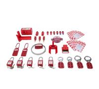 Generic Ensemble de Verrouillage de Verrouillage avec Cadenas à Câble Réglable et Moraillon de Cadenas isolé pour les Environnements Antidéflagrants, fiabilité de sécurité Maximale