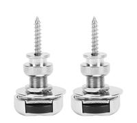 Generic Ensemble de Verrous de Sangle de Guitare en Alliage de Zinc, Dégagement Rapide Antidérapant Robuste pour Guitares électriques et Basses, 2 Pièces, Idéal pour les Artistes