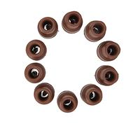 Generic Ensemble d'embouts de Béquille, Rondelle en Métal 10 Pièces Anti-dérapant Design Standard en Caoutchouc Pointe de Canne de Marche Bon Match Fente Profonde pour le Remplacement