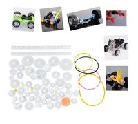 Generic Ensemble D'engrenages en Plastique de Haute qualité, 75 Pièces, pour Robots de Bricolage, Jouets à Moteur et Modèles, Matériau ABS Durable, Accessoires de Bricolage