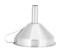 Generic Ensemble D'entonnoirs en Acier Inoxydable 304, Entonnoir de Remplissage de Liquide Durable avec Filtre pour Cuisine et Bar, Résistant à la Rouille de 4,1 Oz à 6,9 Oz (Grande taille 15CM)