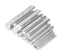 Generic Ensemble d'extracteurs de Robinet Hss 10 Pièces pour le Retrait des Vis Cassées, Conception de Tête Compatible avec le Guidon, la clé, la clé à Taraud, Comprend une Boîte de Rangement
