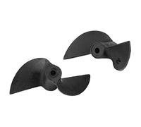 Generic Ensemble D'hélices de Bateau RC en Plastique renforcé 2 Pales CW CCW pour Arbre de 2 Mm, Facile à Installer et Forte Poussée pour Bateau RC, Poids Léger adapté à L'hélice en Plastique de