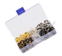 Generic Ensemble D'œillets à œillets Polyvalents, 140 Ensembles pour L'artisanat du Cuir, Accessoires pour Vêtements, Rondelles en Laiton et Fer de 8mm, Bricolage