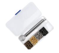 Generic Ensemble D'œillets en Cuivre plaqué Kit D'œillets en Métal Solide avec Outils D'installation, 3 Options de Couleurs pour L'artisanat de Sacs à Chaussures, 800 Mini-œillets