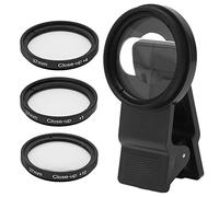 Generic Ensemble D'objectifs Haute Définition pour Filtre Macro Gros Plan 37 Mm pour Différents Téléphones Mobiles, +1 +2 +4 +10 Filtre D'Objectif Gros Plan pour Photographier des Fleurs, des