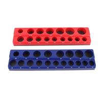 Generic Ensemble D'organisateurs de Douilles Magnétiques à Aimant Puissant de 1/2 Pouce avec Double compatibilité, Conception Peu Encombrante pour un Rangement soigné des Outils, 2 Pièces pour