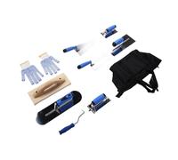 Generic Ensemble D'outils à Main de Maçonnerie en Acier Inoxydable, Kit de Truelle de Construction Solide pour la Décoration de la Maison, 10 Pièces, Idéal pour Les Professionnels et Les Passionnés