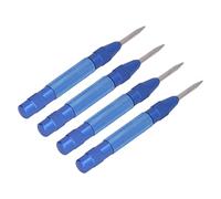 Generic Ensemble D'outils de Poinçon Central 4 Pièces en Acier Rapide Automatique pour un Positionnement Précis sur L'acier et le PVC Longueur de 5" (BLUE)