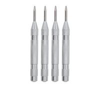 Generic Ensemble D'outils de Poinçon Central 4 Pièces en Acier Rapide Automatique pour un Positionnement Précis sur L'acier et le PVC Longueur de 5" (SILVER)