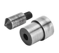 Generic Ensemble D'outils de Poinçonnage Creux pour L'artisanat du Cuir, Perforateur de Trous en Acier Durable pour Ceinture et Tissu 1.5-16mm 2 Pièces (6,0 millimètres)