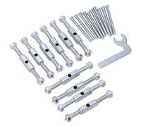 Generic Ensemble D'outils de Réparation de Boîte de Jonction de Type 86 pour une Réparation Efficace des Prises D'interrupteur Mural, en Acier allié, 10 Entretoises, 10 Boulons, 1 clé, pour (86