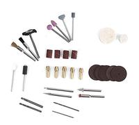 Generic Ensemble D'outils Rotatifs de 34 Pièces pour le Meulage et le Polissage, Parfait pour les Travaux de Détail sur le Métal, le Bois et le Jade