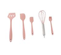 Generic Ensemble D'ustensiles de Cuisine en Silicone 5 Pièces, Outils de Cuisson Résistants aux Hautes Températures pour Boulangerie à Domicile, Matériau de qualité Alimentaire, Comprend un Batteur