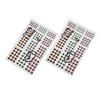 Generic Ensemble D'yeux de Leurre de Pêche Artificiels Vifs, Autocollant Bricolage pour Matériel de Pêche, 366 Pièces en Plastique 3mm-6mm
