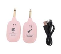 Generic Ensemble émetteur et Récepteurs de Guitare sans Fil Rechargeables avec Zéro Latence, Idéal pour les Séances de Pratique de Guitare électrique à Domicile (Version florale rose)