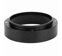 Generic Entonnoir à Anneau de Dosage de Poudre de café de Haute qualité avec Conception Magnétique pour un Placement Pratique de la Poudre pour les Amateurs de café en Aluminium Noir (53mm / 2,09